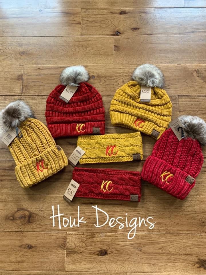 CC Beanies KC Embroidered