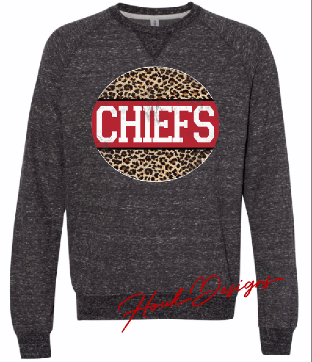 Chiefs Leopard Light Weight Crew – Houk Designs