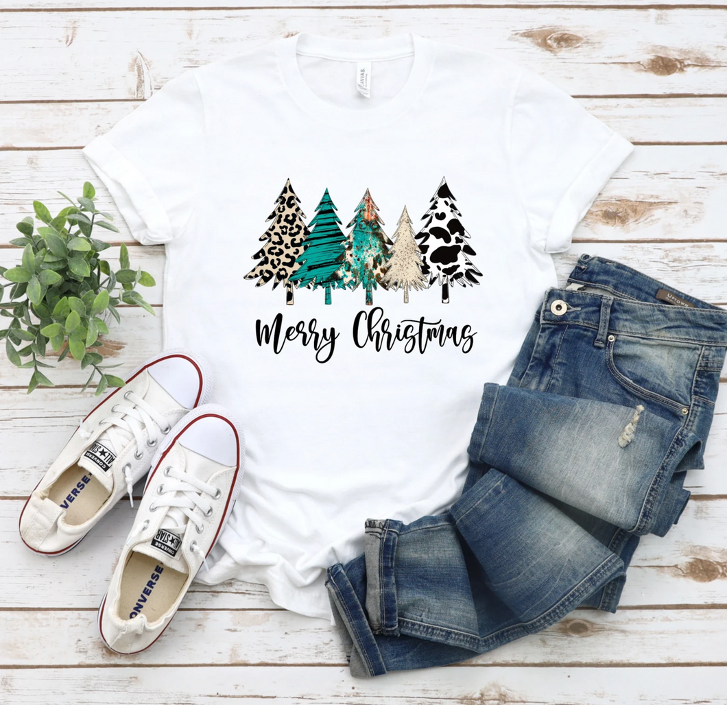 Cowprint Christmas Trees