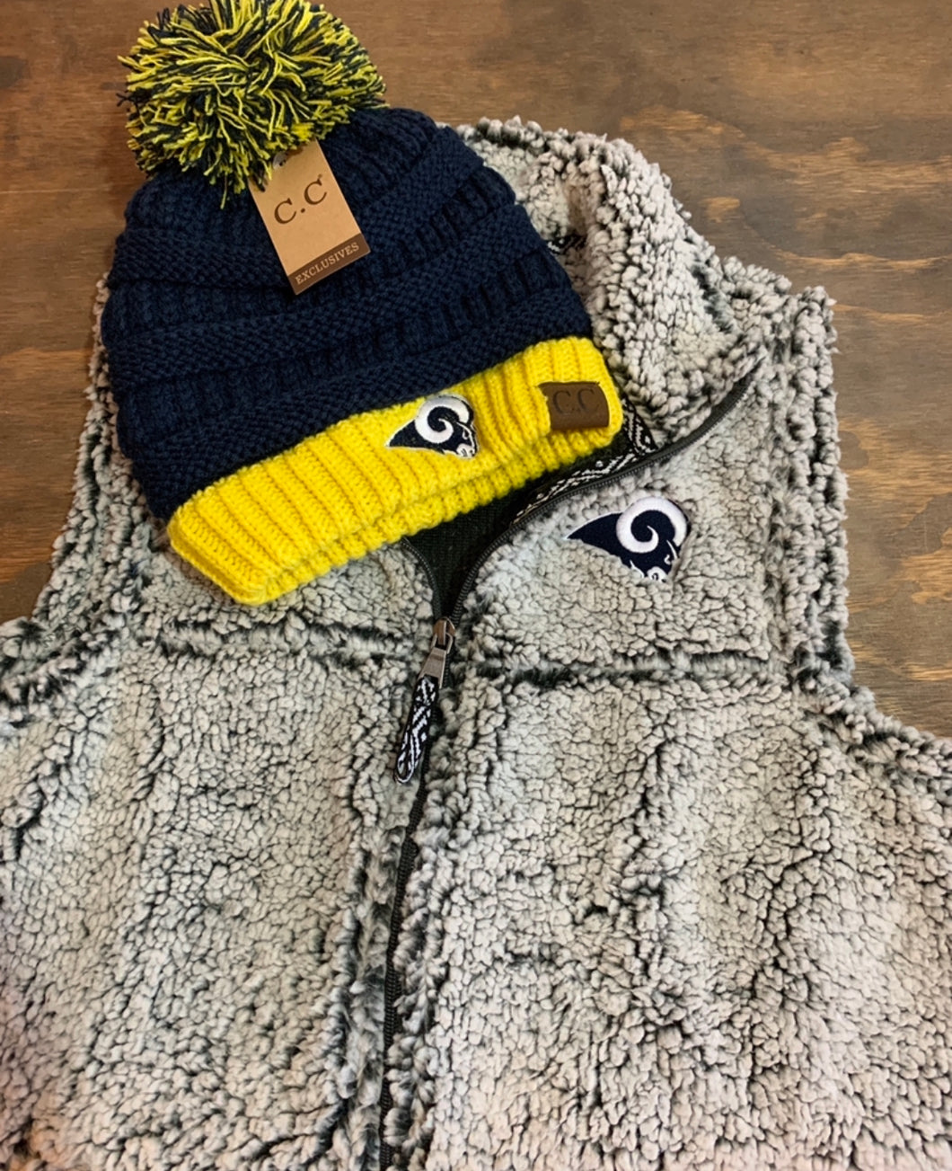Rams Pom Beanie-CC